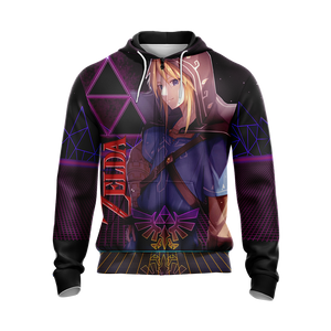 The legend of Zelda All Over Print T-shirt Zip Hoodie Pullover Hoodie   