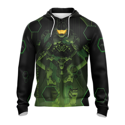 Halo Infinite Unisex 3D T-shirt Zip Hoodie Pullover Hoodie