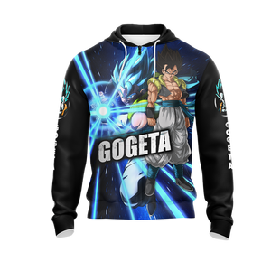 Dragon Ball Gogeta, Vegeta, and  Goku Unisex 3D T-shirt Zip Hoodie   