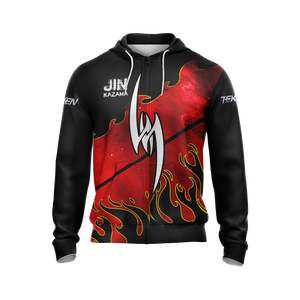 Tekken - Jin Kazama New Unisex Zip Up Hoodie   