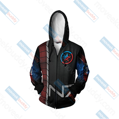 Mass Effect - Paragon Renegade N7 Unisex 3D T-shirt