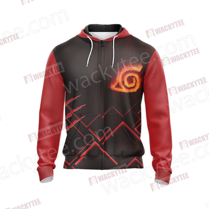 Naruto Konoha Symbol Unisex 3D T-shirt
