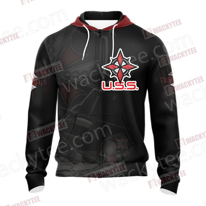 Resident Evil Umbrella Security Service (USS) Unisex 3D T-shirt