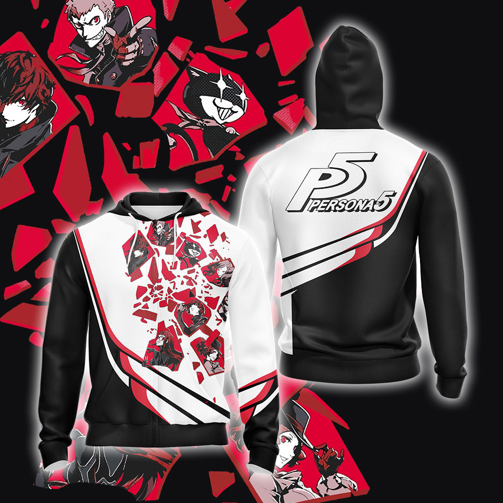 Persona 5 New Look Unisex 3D T-shirt Hoodie Zip Hoodie