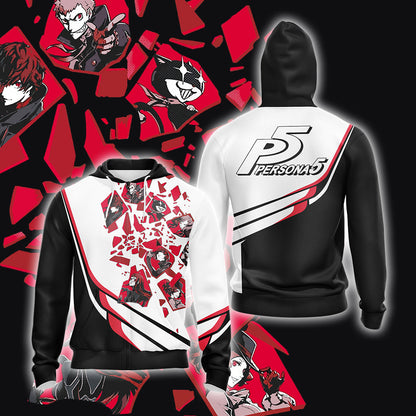 Persona 5 New Look Unisex 3D T-shirt Hoodie Zip Hoodie