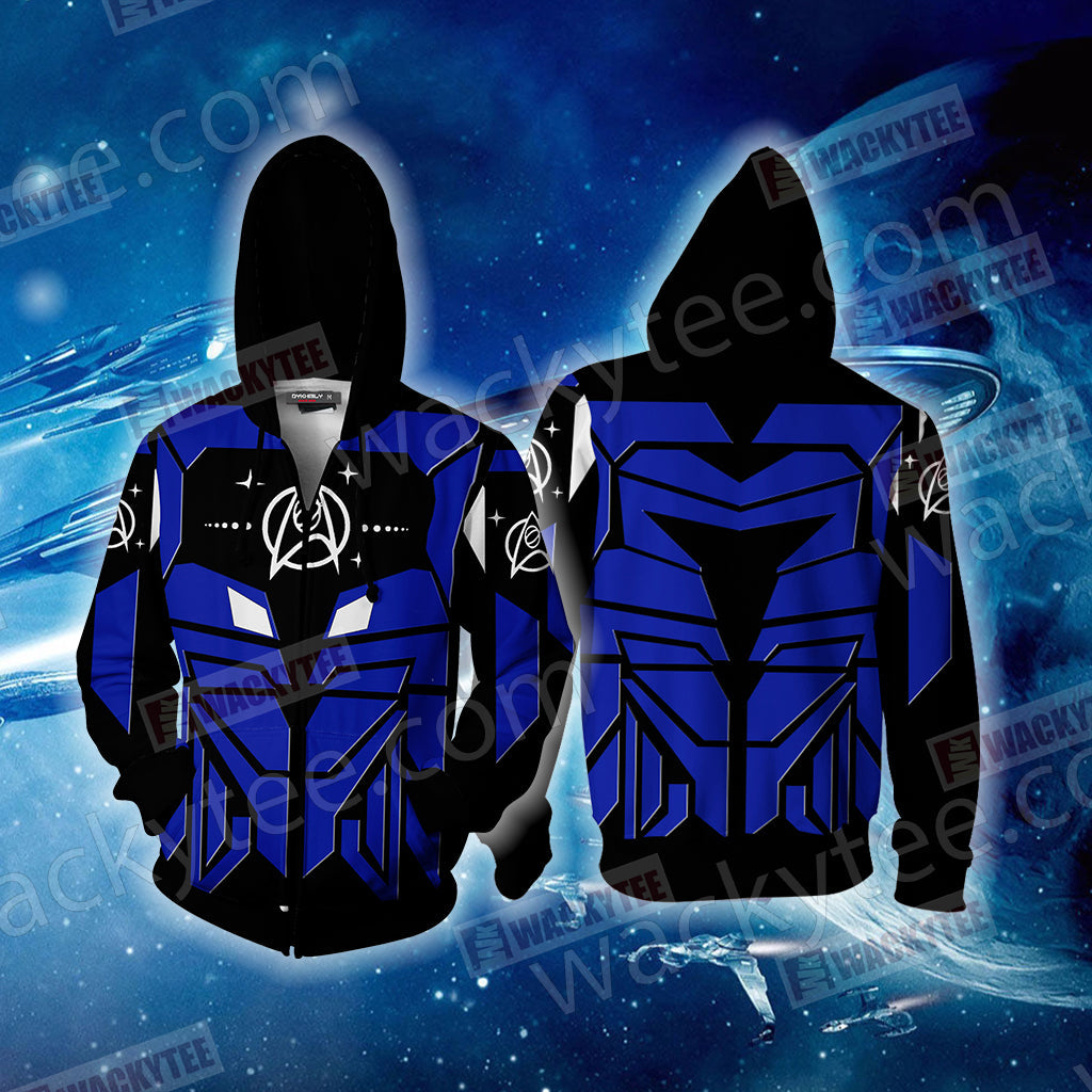 Star Trek - Sciences New Look Unisex 3D T-shirt Zip Hoodie