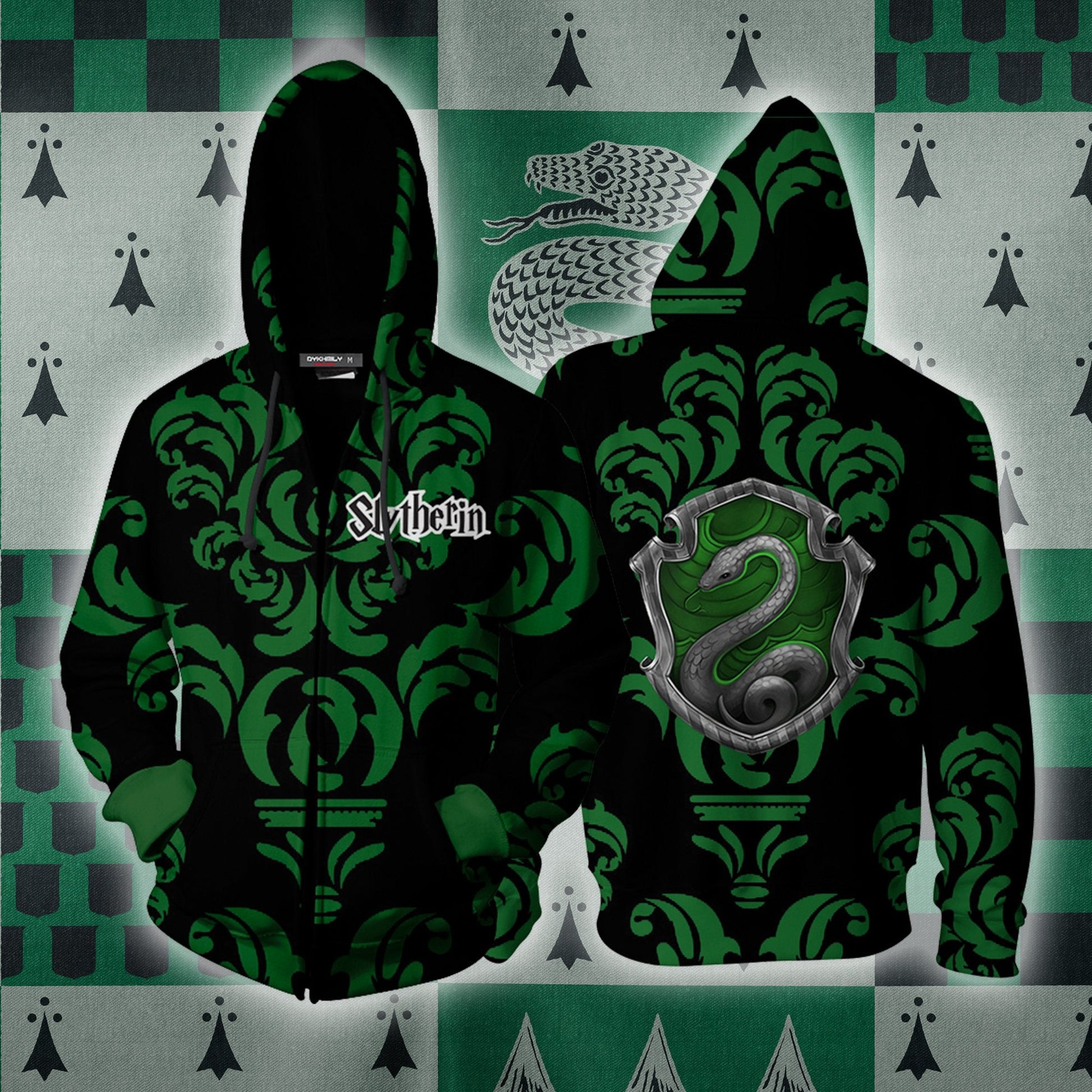 Cunning Like Slytherin Harry Potter New Collection Zip Up Hoodie S