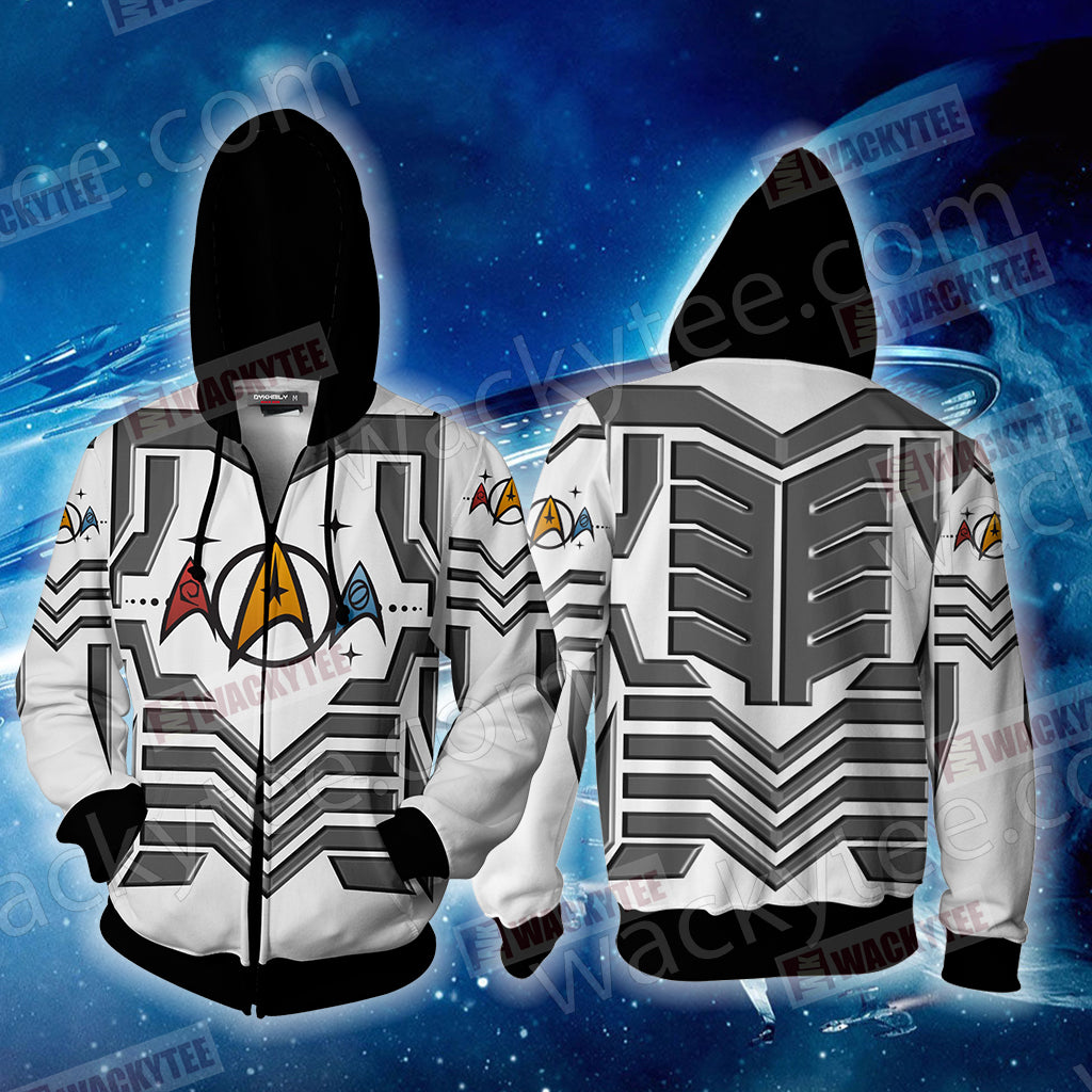 Star Trek Unisex 3D T-shirt Zip Hoodie