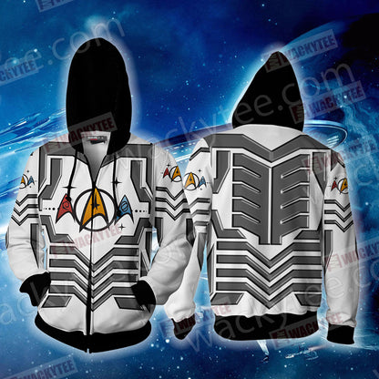 Star Trek Unisex 3D T-shirt Zip Hoodie