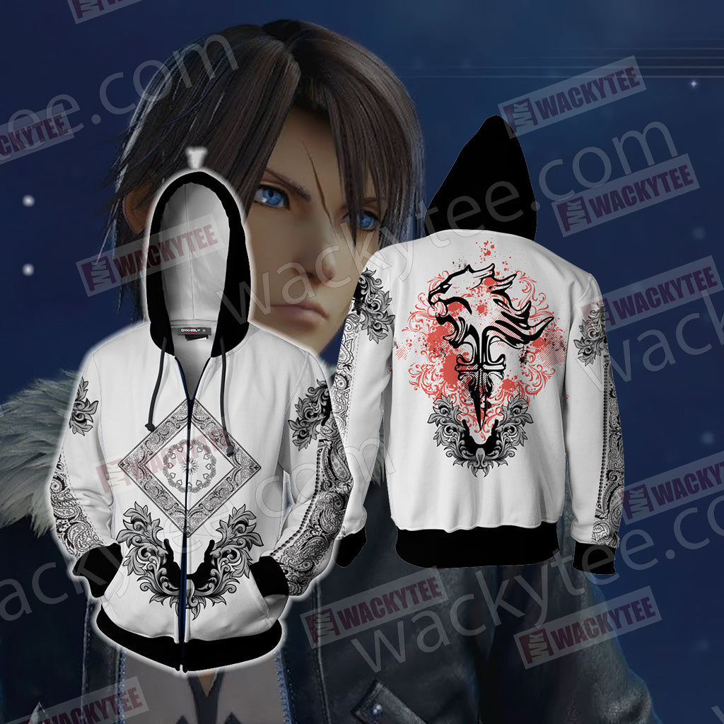 Squall Leonhart Final Fantasy Unisex 3D T-shirt Zip Hoodie