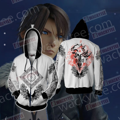 Squall Leonhart Final Fantasy Unisex 3D T-shirt Zip Hoodie