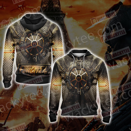Fallout 4 Unisex 3D T-shirt Zip Hoodie