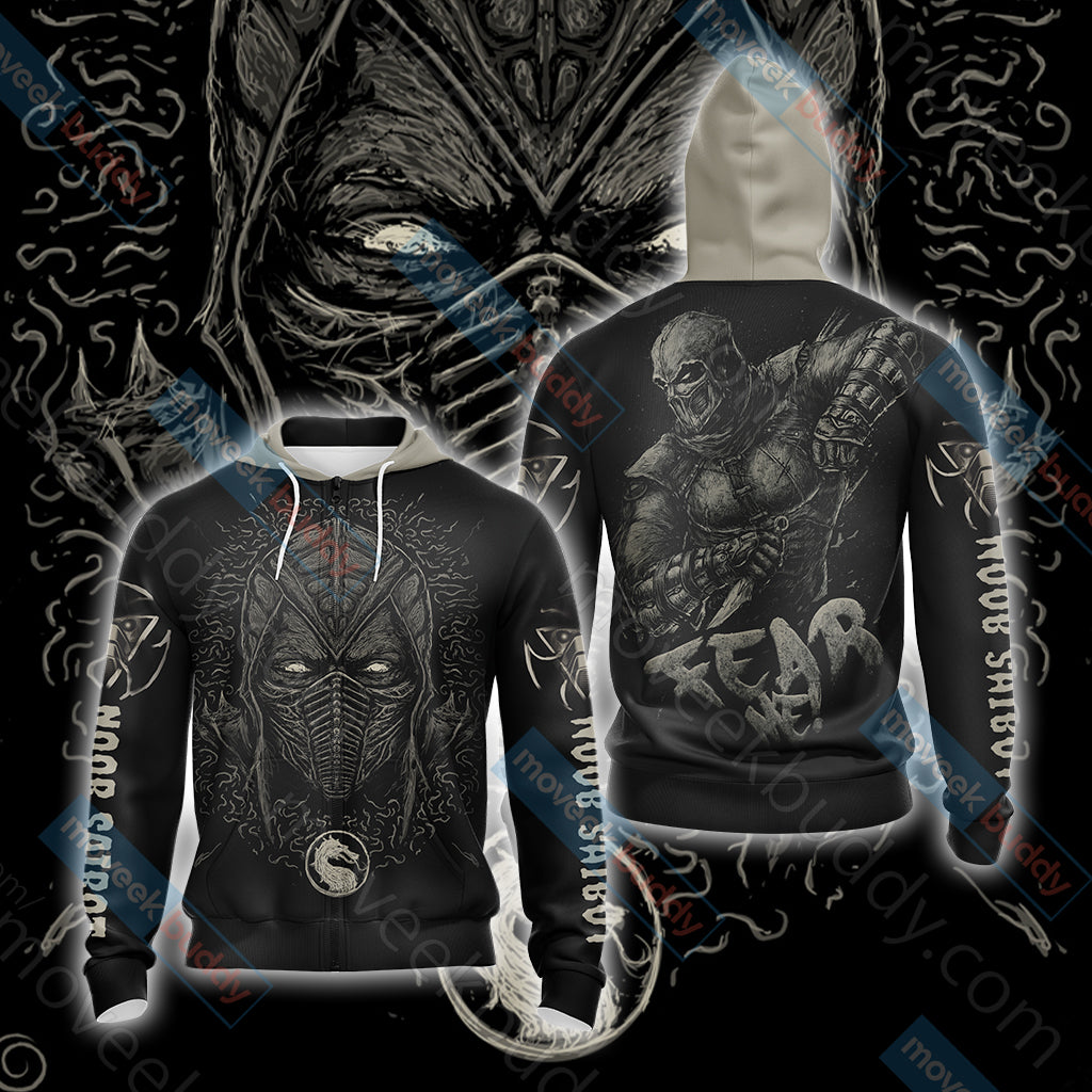Mortal kombat - Noob Saibot Unisex 3D T-shirt Zip Hoodie
