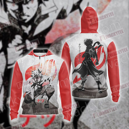 Fairy Tail - Natsu New Look Unisex 3D T-shirt Zip Hoodie