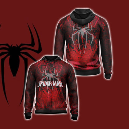 Spider-Man New Style Unisex 3D T-shirt Zip Hoodie