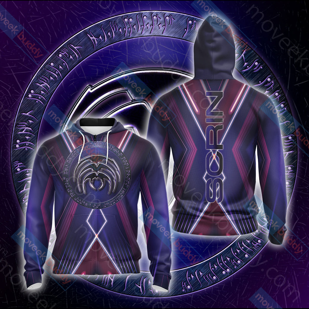 Command & Conquer - Scrin Unisex 3D T-shirt Zip Hoodie