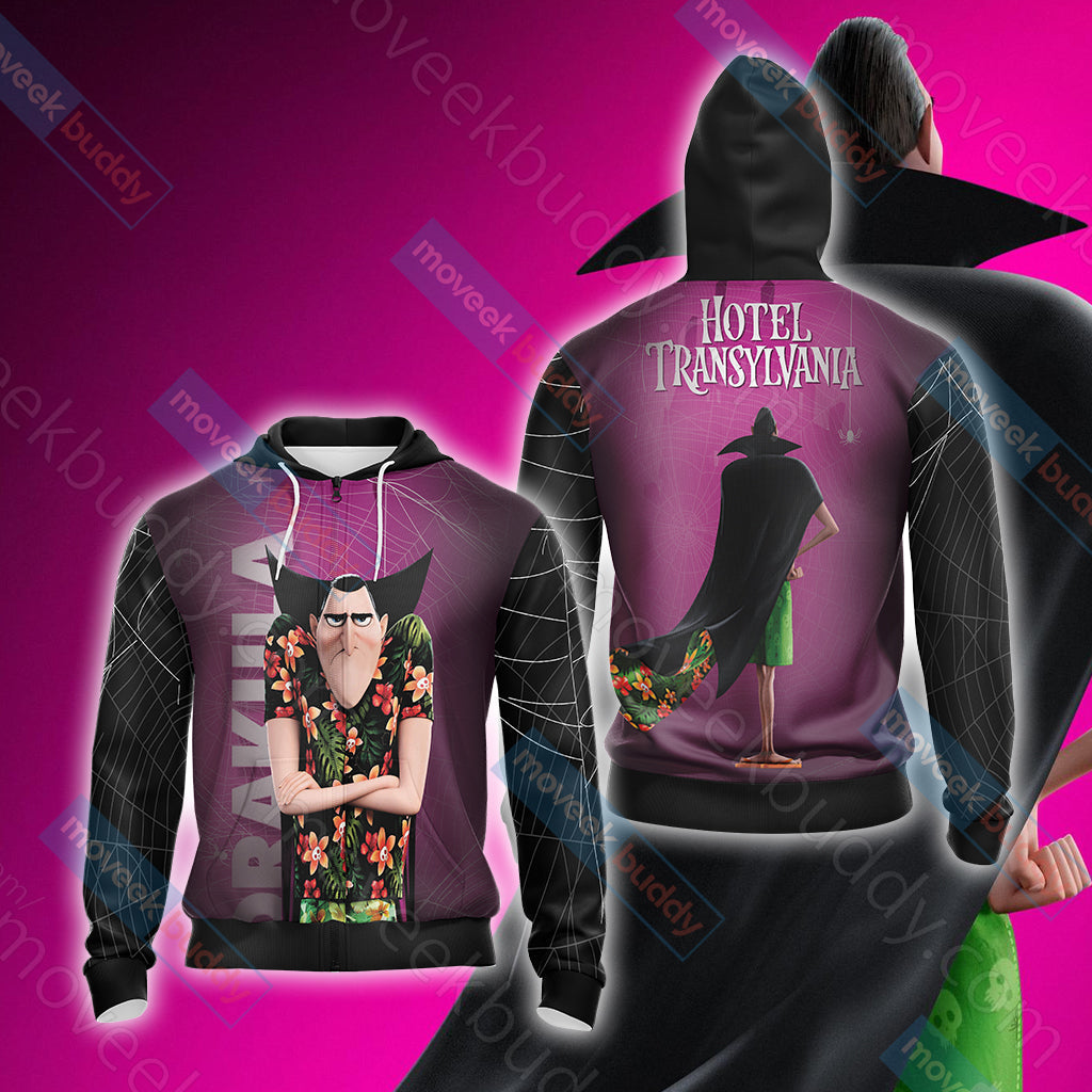 Hotel Transylvania - Dracula Unisex 3D T-shirt Zip Hoodie
