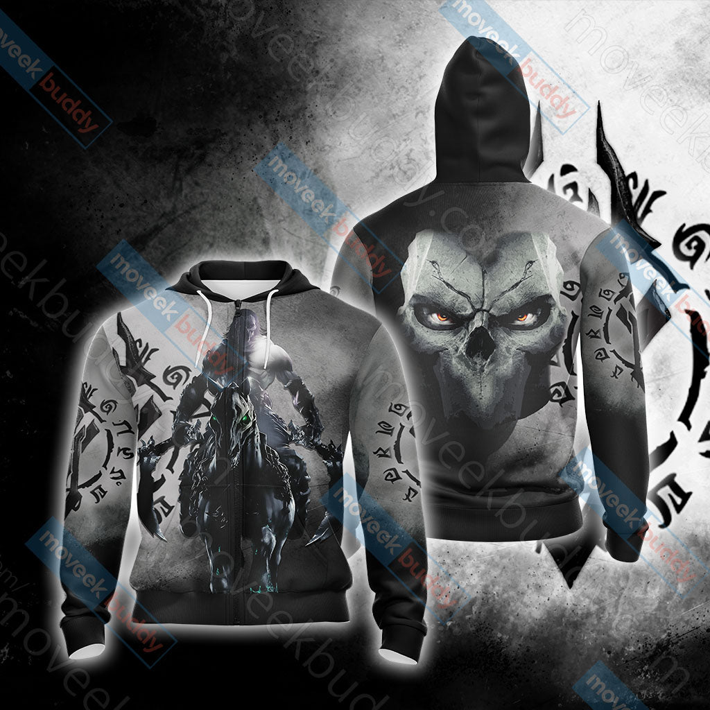 Darksiders 2 - Death Unisex 3D T-shirt Zip Hoodie