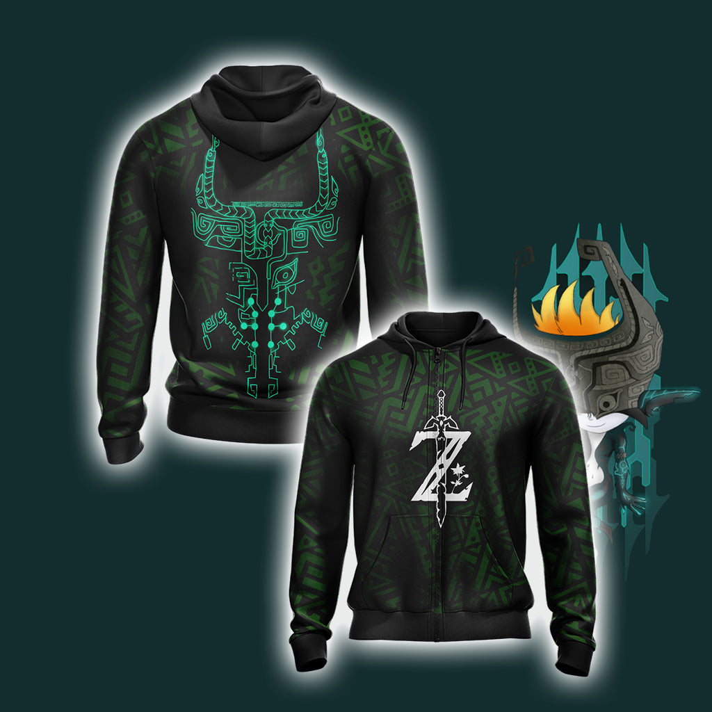 The Legend of Zelda - Midna New Look Unisex 3D T-shirt Zip Hoodie