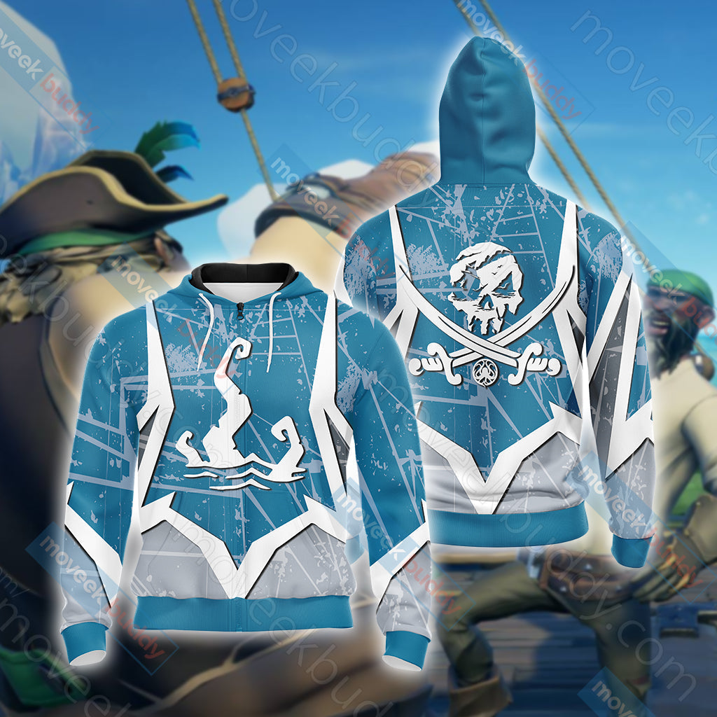 Sea of Thieves Unisex 3D T-shirt Zip Hoodie