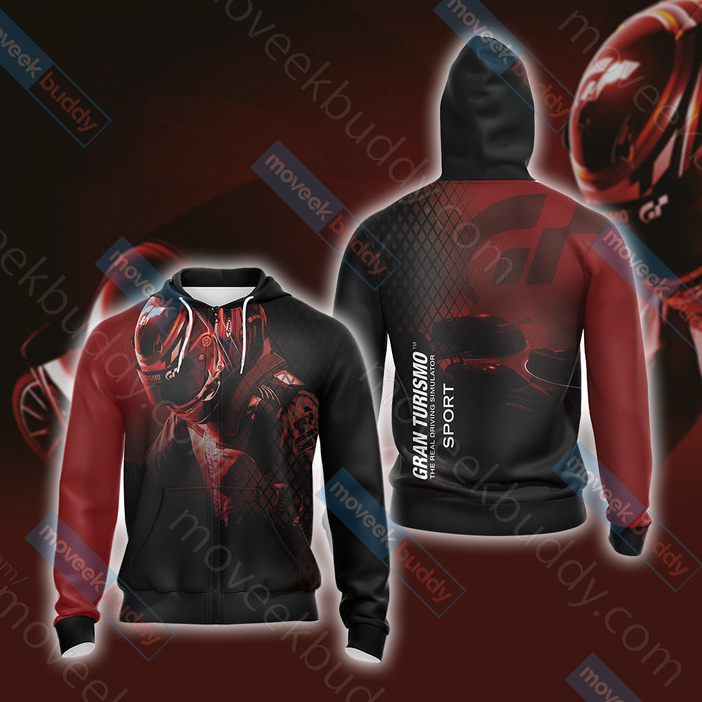 Gran Turismo Sport Unisex 3D T-shirt Zip Hoodie