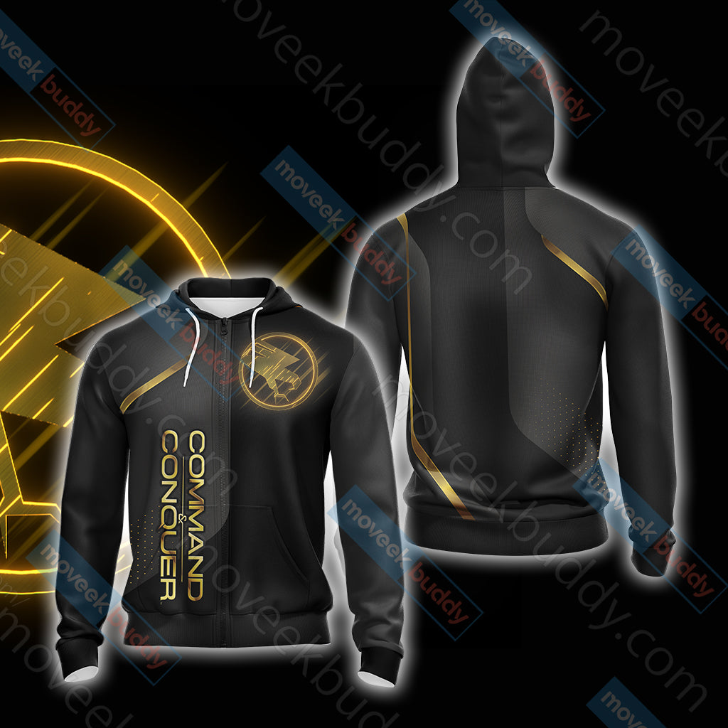 Command & Conquer - Tiberian Unisex 3D T-shirt Zip Hoodie