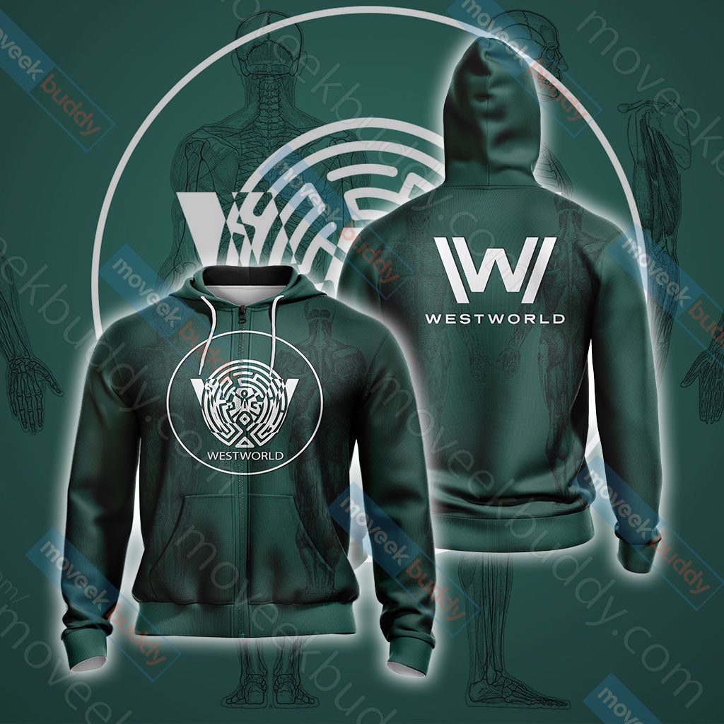 Westworld (TV series) - Maze symbol Unisex 3D T-shirt Zip Hoodie