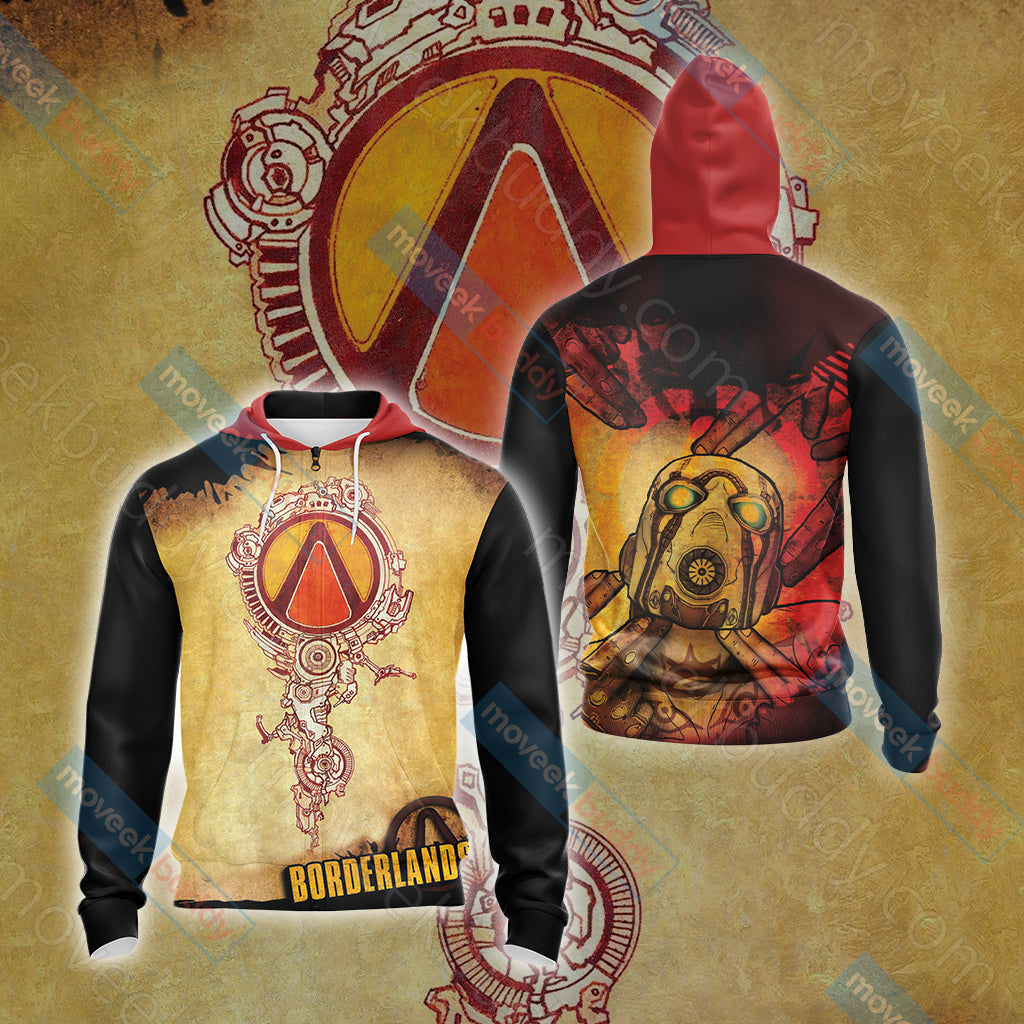 Borderlands Symbol Unisex 3D T-shirt Zip Hoodie