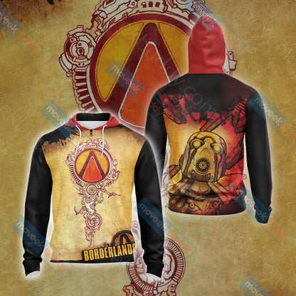 Borderlands Symbol Unisex 3D T-shirt Zip Hoodie