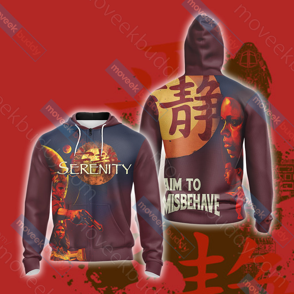 Serenity (film) Unisex 3D T-shirt Zip Hoodie