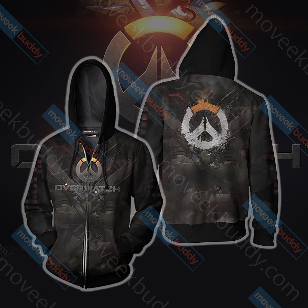 Overwatch Symbol Unisex 3D T-shirt Zip Hoodie