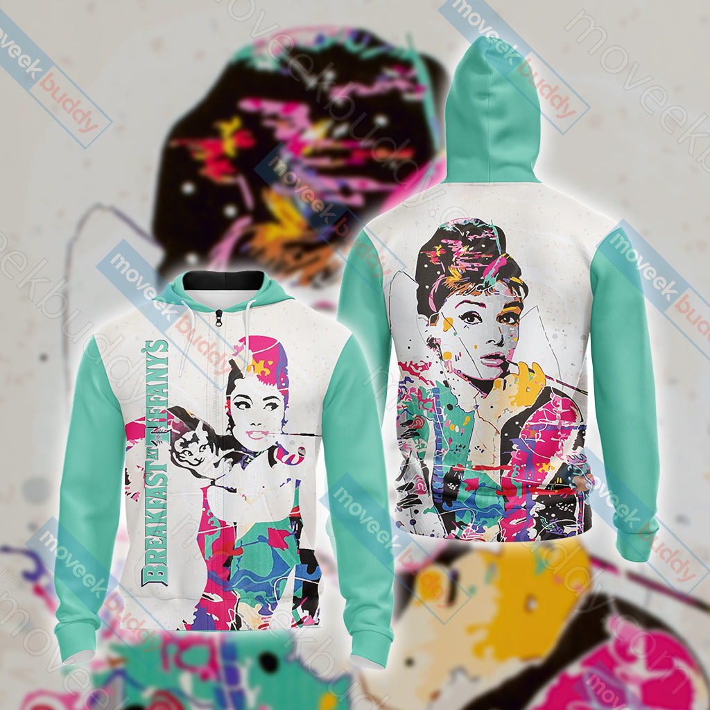 Breakfast at Tiffany's (film) Unisex 3D T-shirt Zip Hoodie