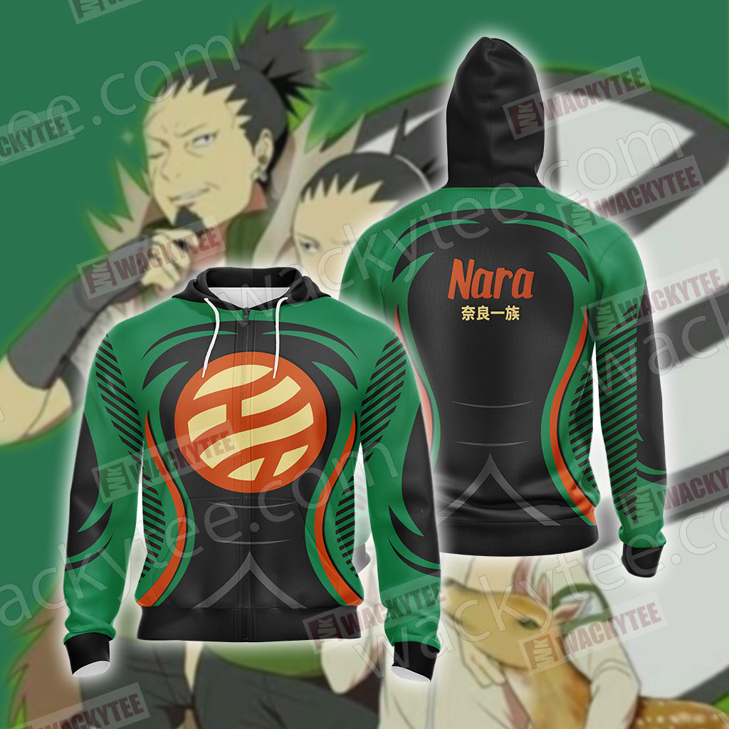 Naruto - Nara Clan Unisex 3D T-shirt Zip Hoodie