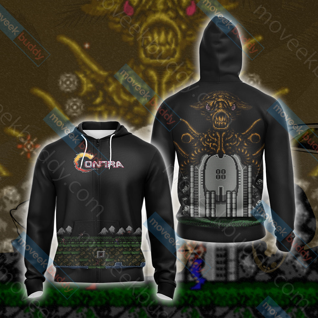 Contra (video game) Unisex 3D T-shirt Zip Hoodie