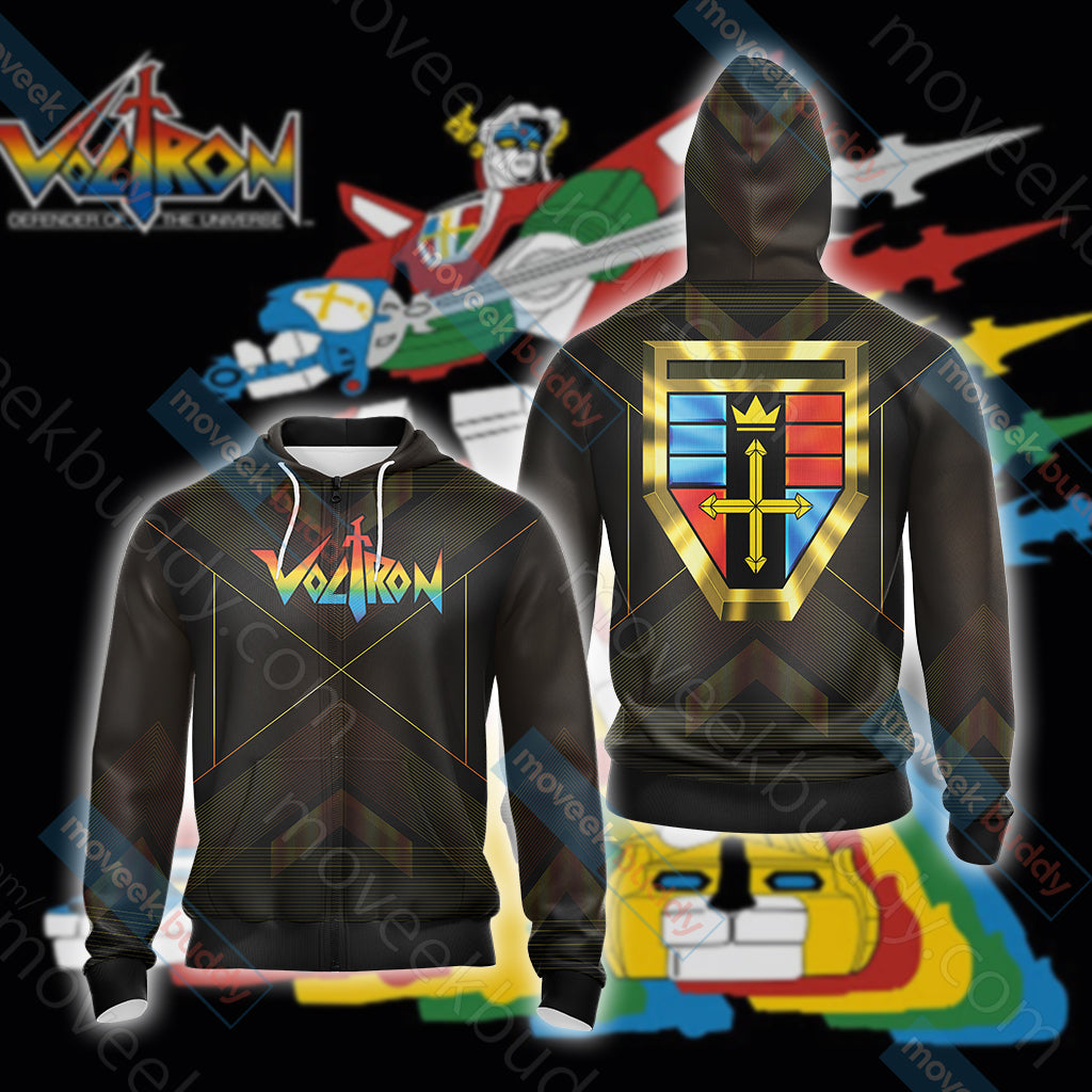 Voltron Crest Unisex 3D T-shirt Zip Hoodie