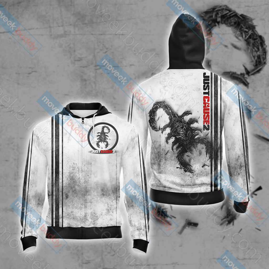 Just Cause - Chaos points Unisex 3D T-shirt Zip Hoodie