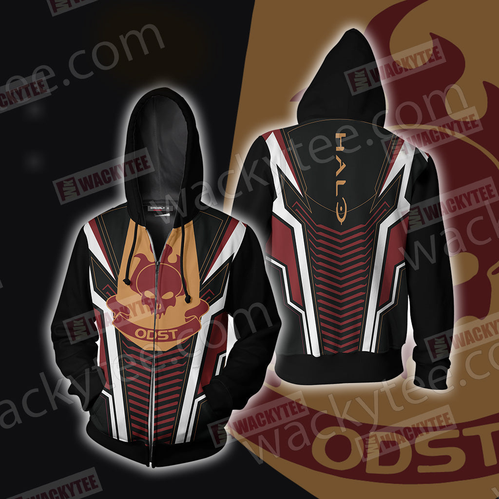 Halo - ODST New Version Unisex 3D T-shirt Zip Hoodie