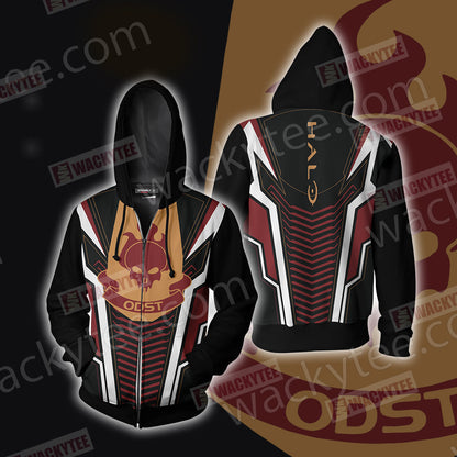 Halo - ODST New Version Unisex 3D T-shirt Zip Hoodie