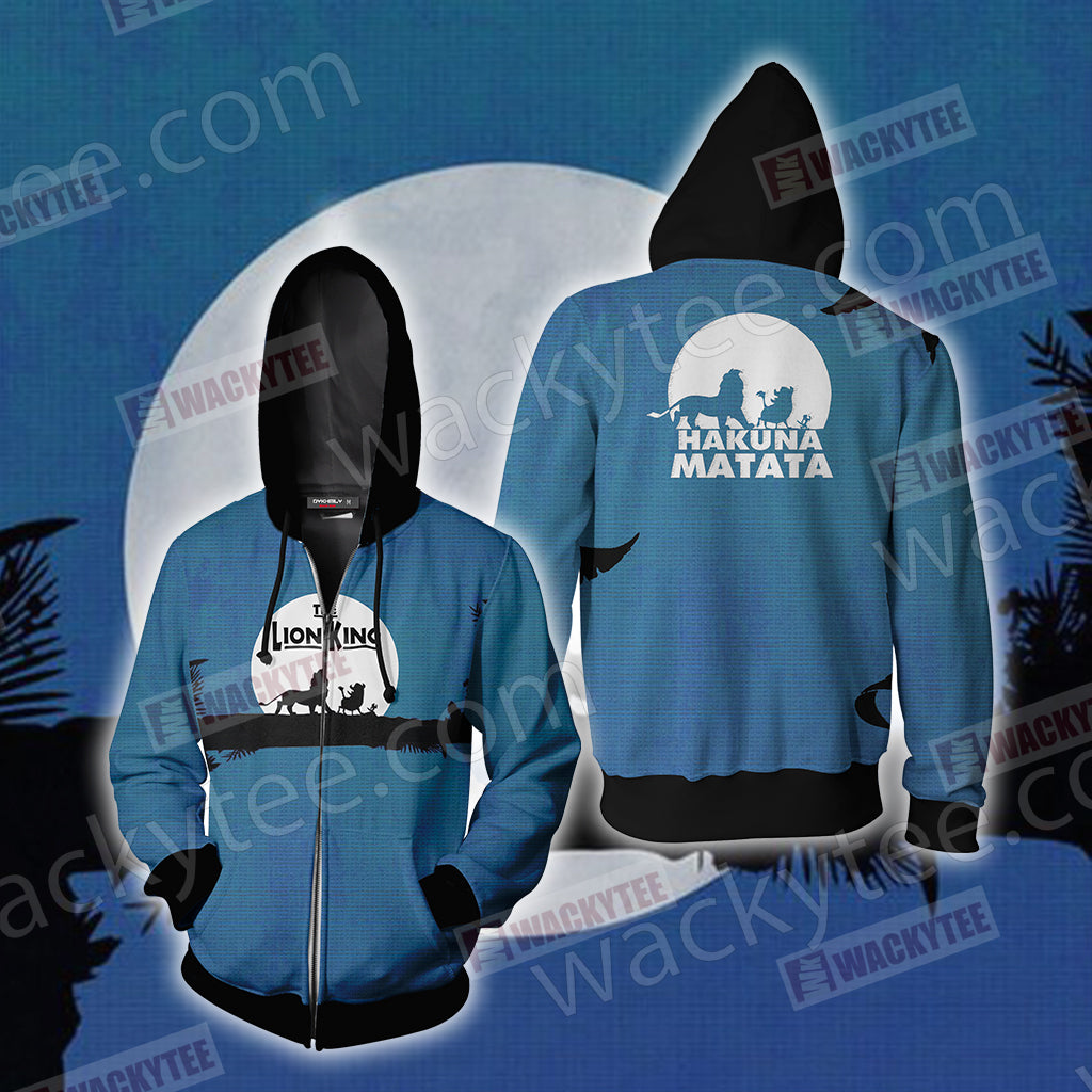 The Lion King New Unisex 3D T-shirt Zip Hoodie