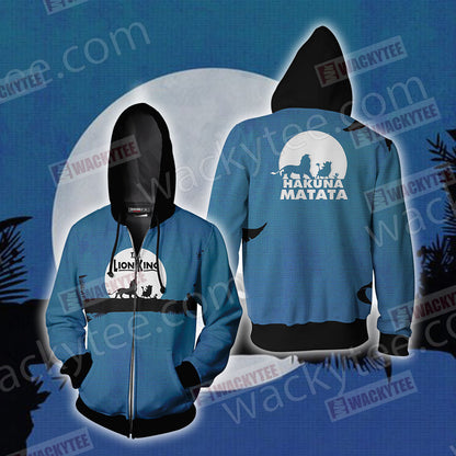 The Lion King New Unisex 3D T-shirt Zip Hoodie
