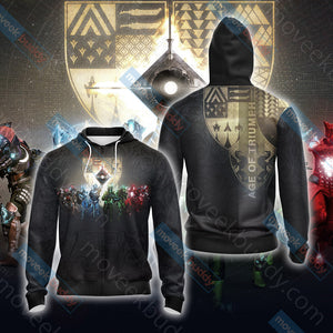 Destiny: Age of Triumph Unisex Zip Up Hoodie Jacket XS  