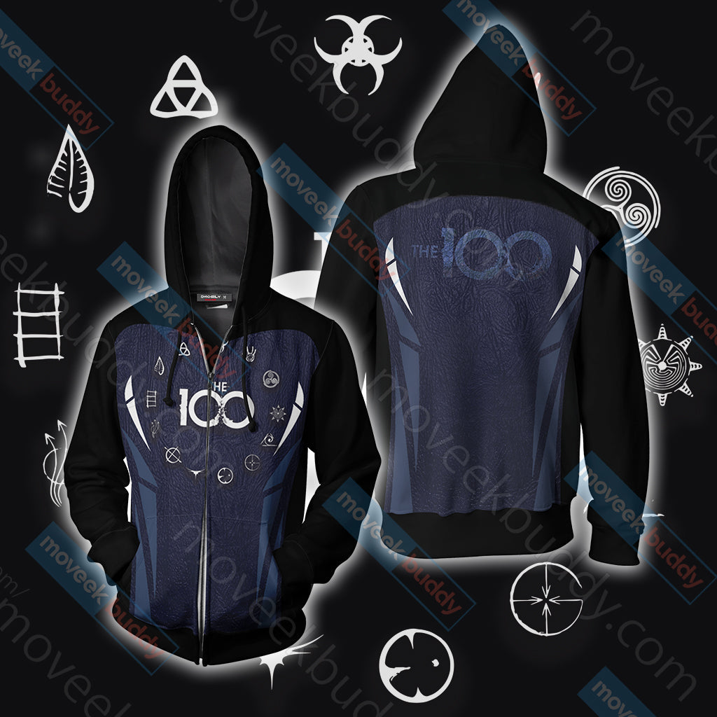 The 100 Unisex 3D T-shirt Zip Hoodie