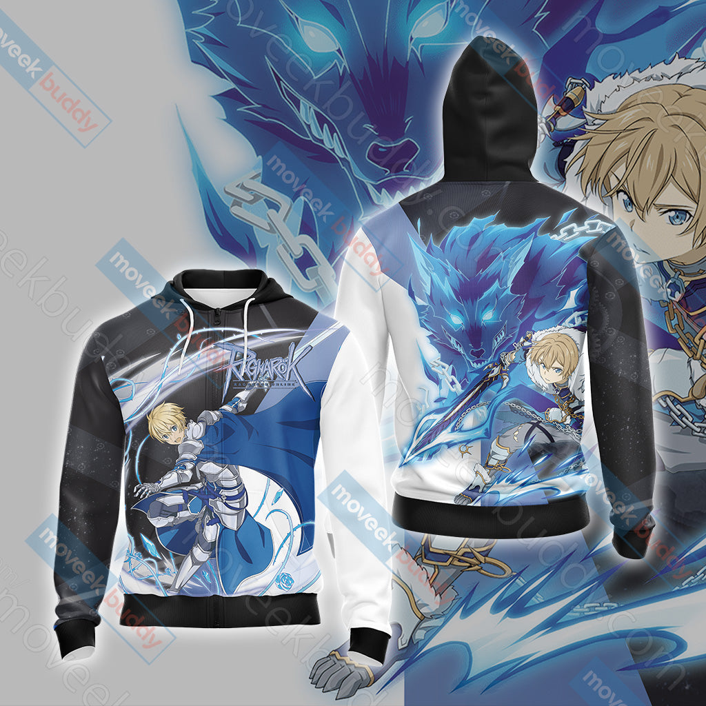 Ragnarok Online Unisex 3D T-shirt Zip Hoodie