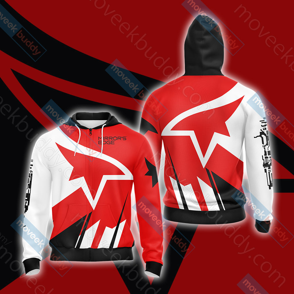 Mirror's Edge Unisex 3D T-shirt Zip Hoodie