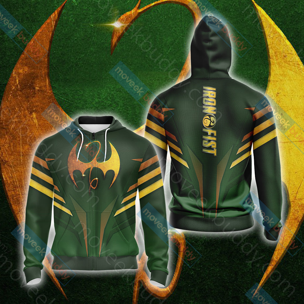 Iron Fist (comics) Unisex 3D T-shirt Zip Hoodie