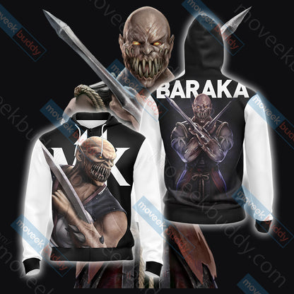 Mortal Kombat Baraka New Unisex 3D T-shirt Zip Hoodie