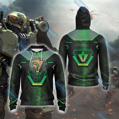 Robot Wars Unisex 3D T-shirt Zip Hoodie