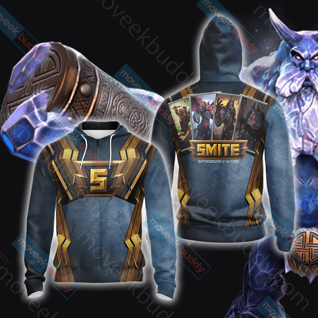 Smite (video game) Unisex 3D T-shirt Zip Hoodie