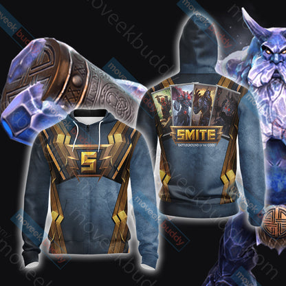 Smite (video game) Unisex 3D T-shirt Zip Hoodie