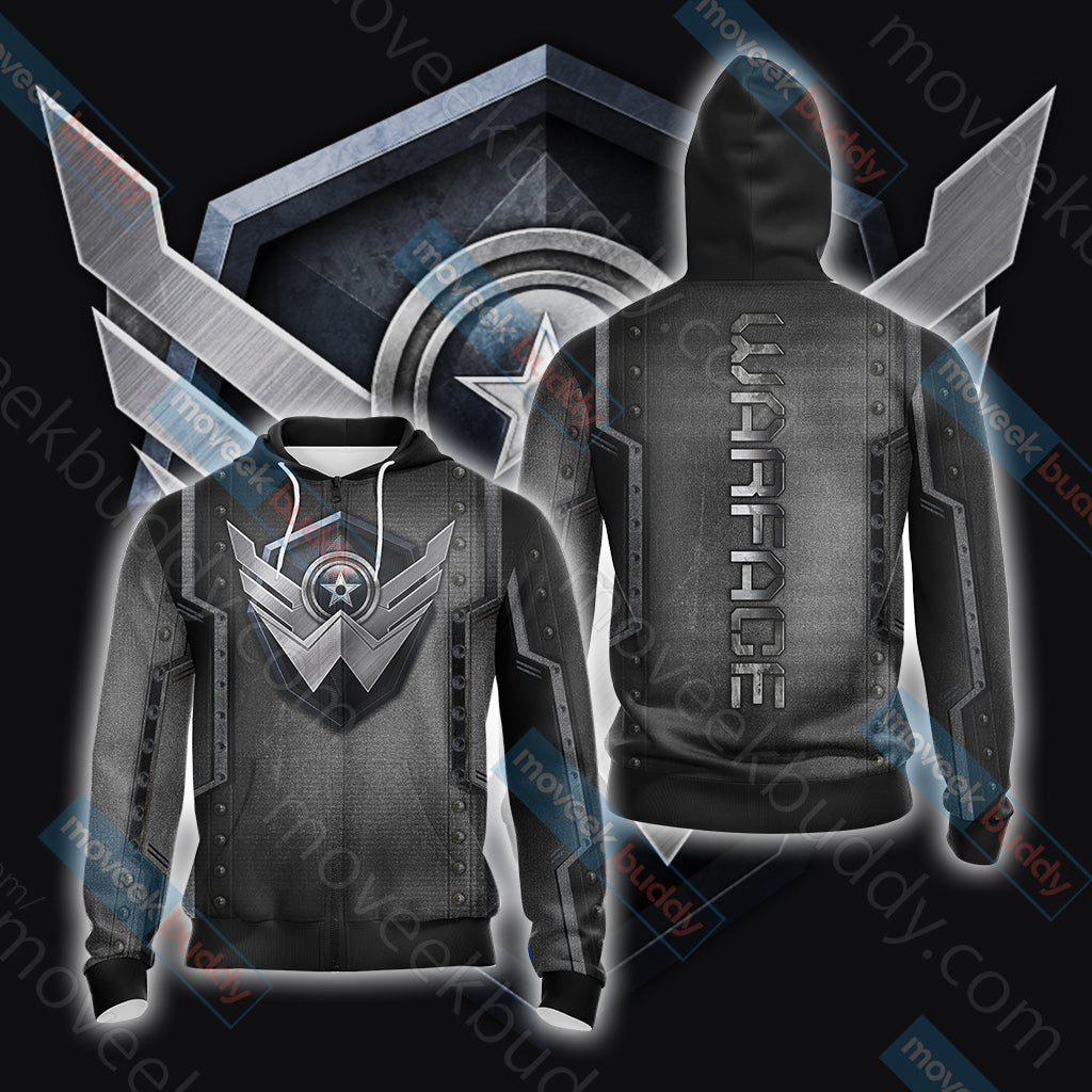 Warface Unisex 3D T-shirt Zip Hoodie